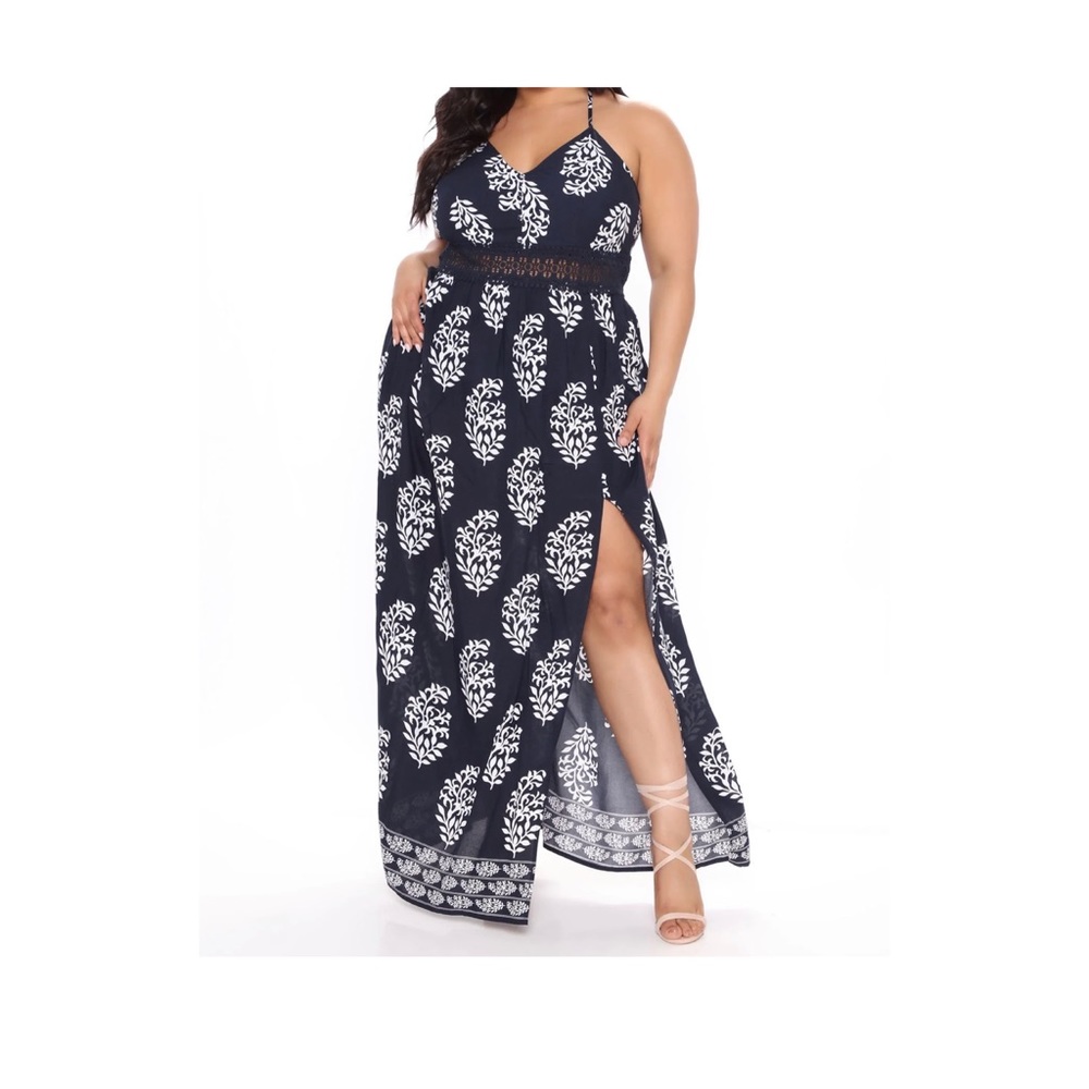 Double Slit Maxi Dress